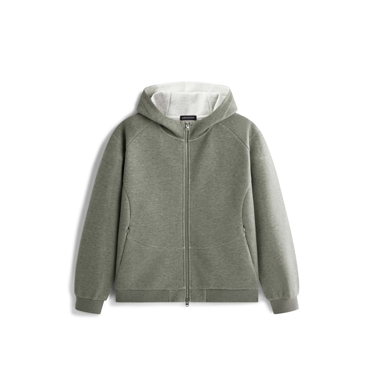 Men's Casual Structured Knit Hooded Jacket