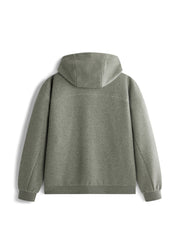 Men's Casual Structured Knit Hooded Jacket