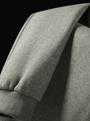 Men's Casual Structured Knit Hooded Jacket