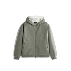 Men's Casual Structured Knit Hooded Jacket