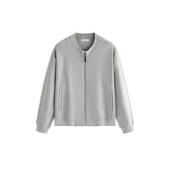 Men's Casual Knit Crewneck Jacket