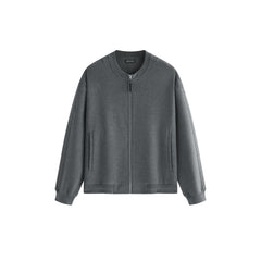Men's Casual Knit Crewneck Jacket