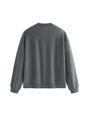 Men's Casual Knit Crewneck Jacket