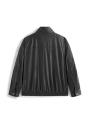 Men's Casual Waxed-Fabric Jacket