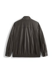 Men's Casual Waxed-Fabric Jacket