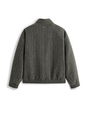 Men's Commuter Herringbone Harrington Wool Jacket