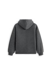Men's Casual Jacquard Fleece Hooded Jacket
