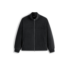 Men's Casual Black Stand Collar Jacket