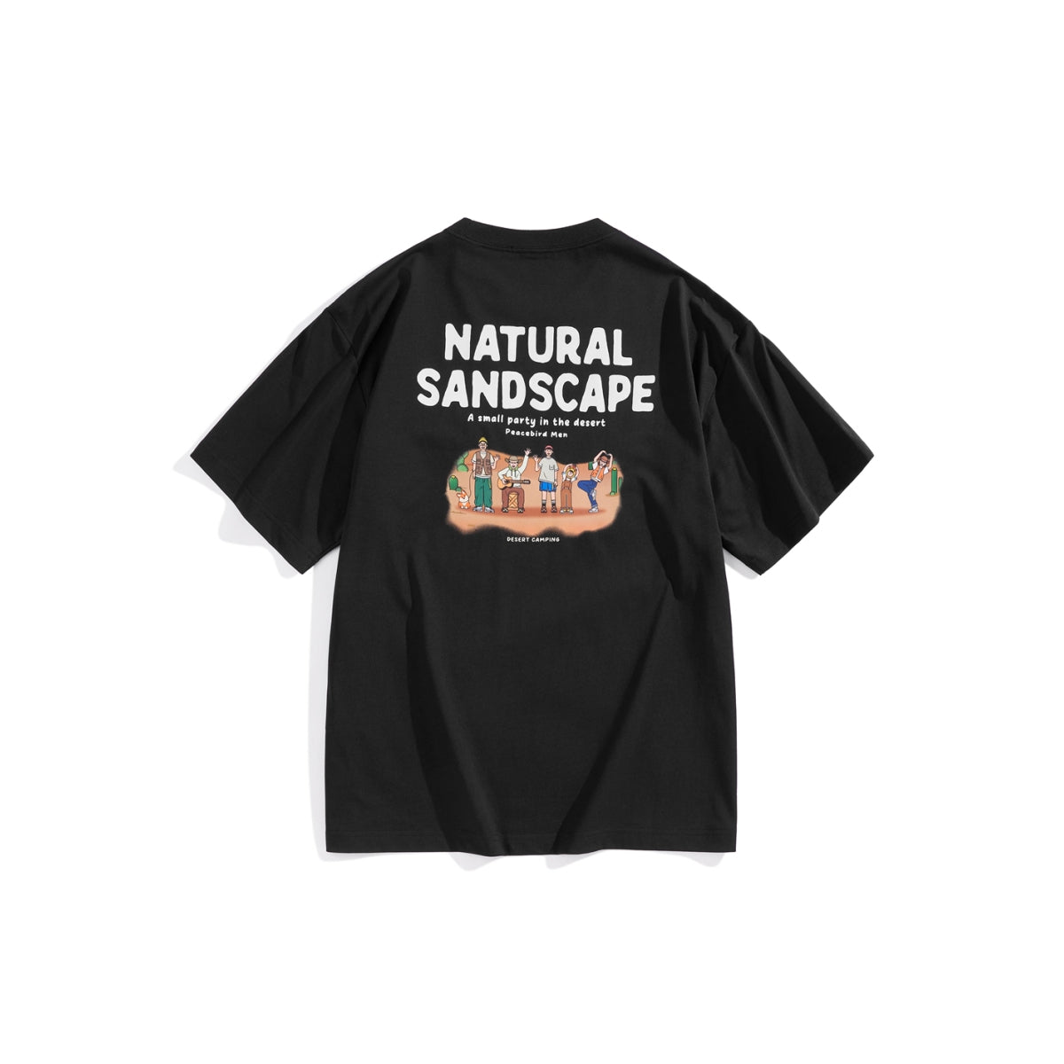 Men's Graphic Print Embroidered T-Shirt