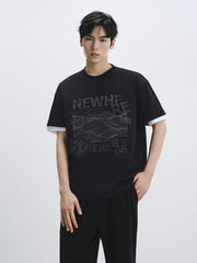 Men's Oversized T-Shirt with Graphic Print