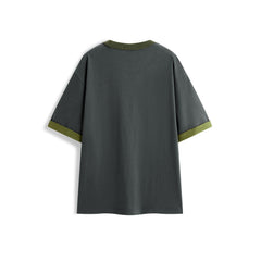 Men's Loose-Fit Contrast T-Shirt