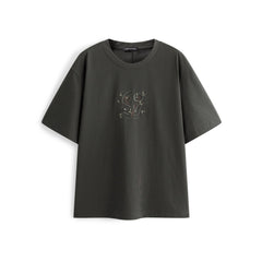 Men's Loose-Fit Contrast Stripe T-Shirt