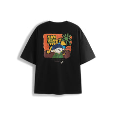 Men's Cotton T-Shirt with Back Print