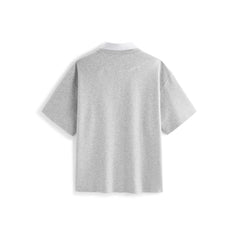 Men's Loose-Fit Layered-Look Paneled Polo Shirt