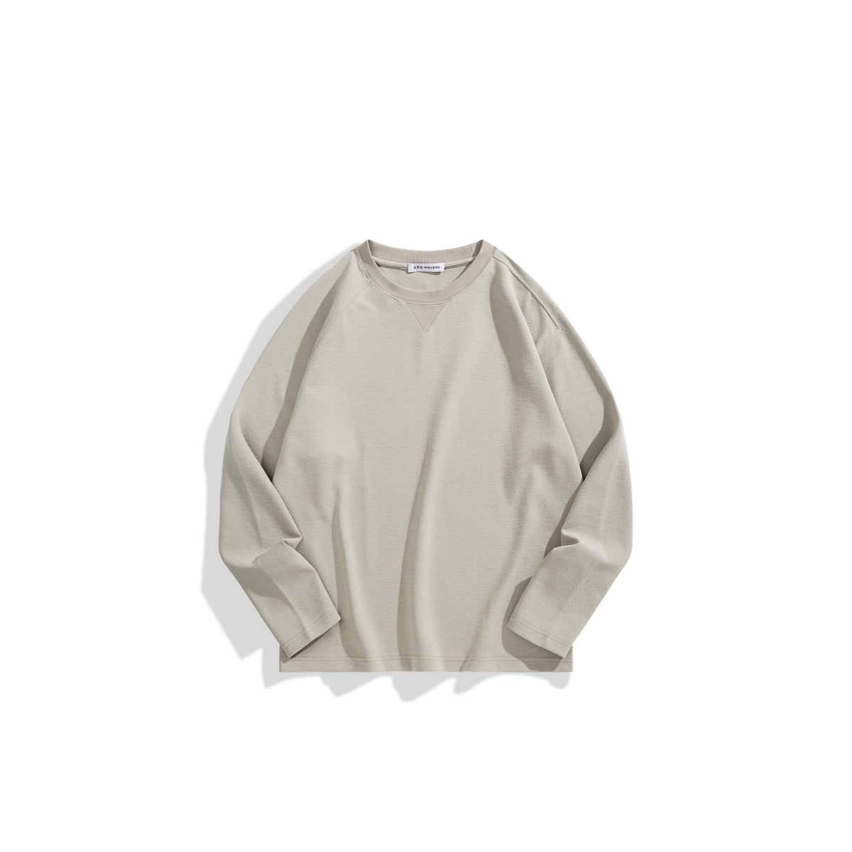 Men's Casual Textured Long-Sleeve T-Shirt