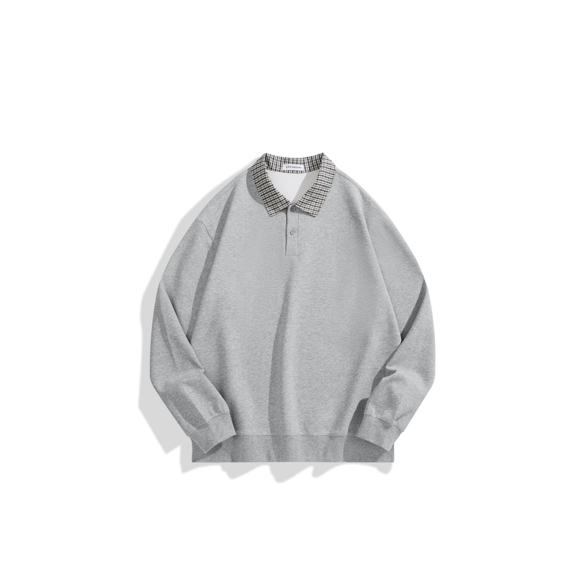 Men's Casual Shirt-Collar Faux-Layer Sweatshirt