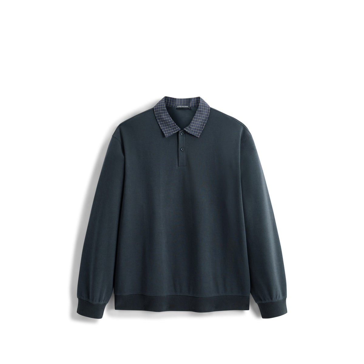 Men's Casual Shirt-Collar Faux-Layer Sweatshirt