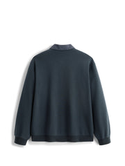 Men's Casual Shirt-Collar Faux-Layer Sweatshirt