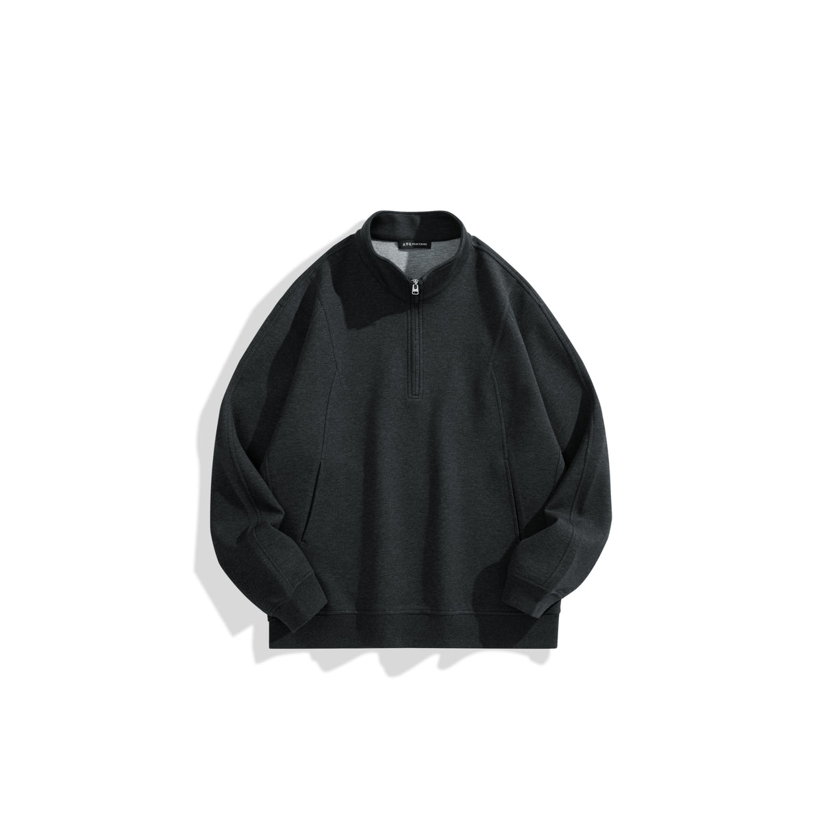 Men's Casual 3D-Panel Half-Zip Sweatshirt