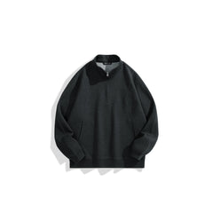Men's Casual 3D-Panel Half-Zip Sweatshirt