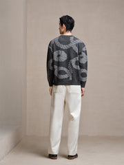 Men's Patterned Jacquard Sweatshirt