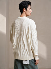 Men's Textured Jacquard Sweatshirt