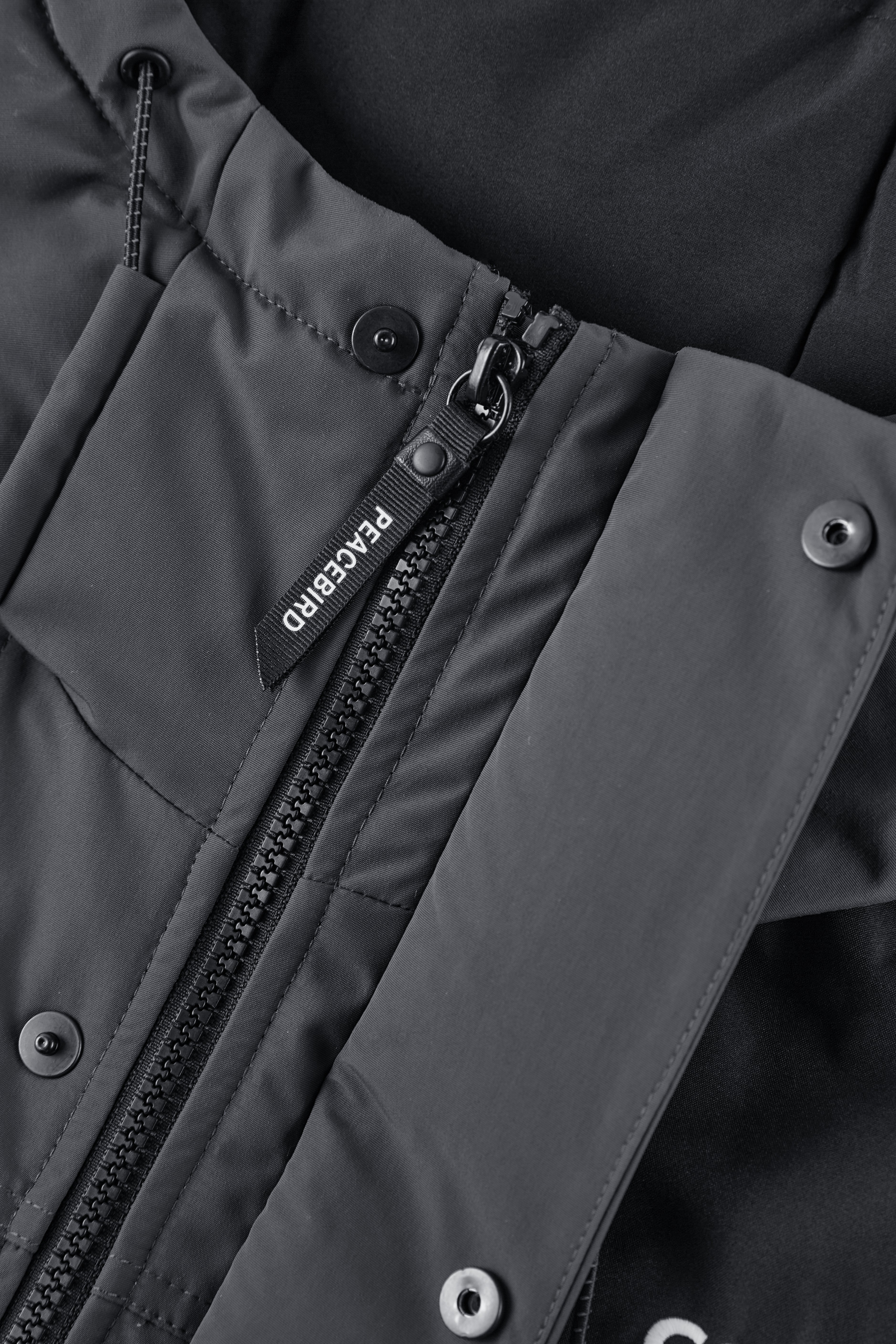 Men's CORDURA Contrast Color Goose Down Puffer Jacket Brown