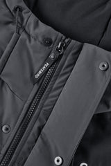 Men's CORDURA Contrast Color Goose Down Puffer Jacket Brown