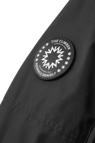 Men's CORDURA Contrast Color Goose Down Puffer Jacket Brown