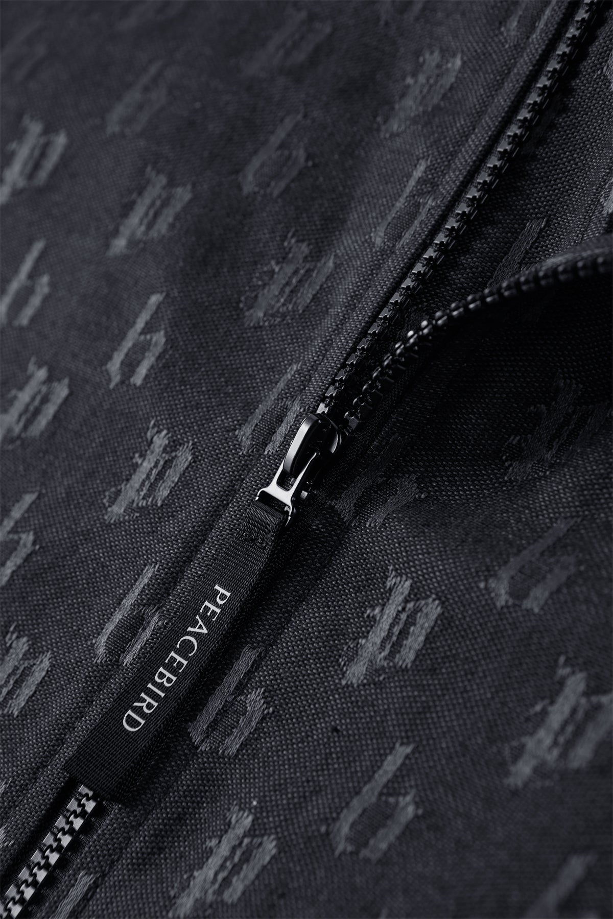 Men's Allover Jacquard Oversized Hooded Jacket