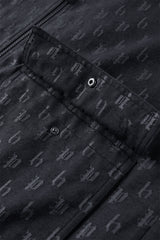 Men's Allover Jacquard Oversized Hooded Jacket
