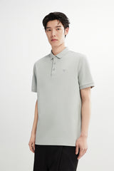 Men's Cooling Gray-Green Commuter Polo Shirt