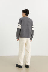 Men's Striped Jacquard Pullover