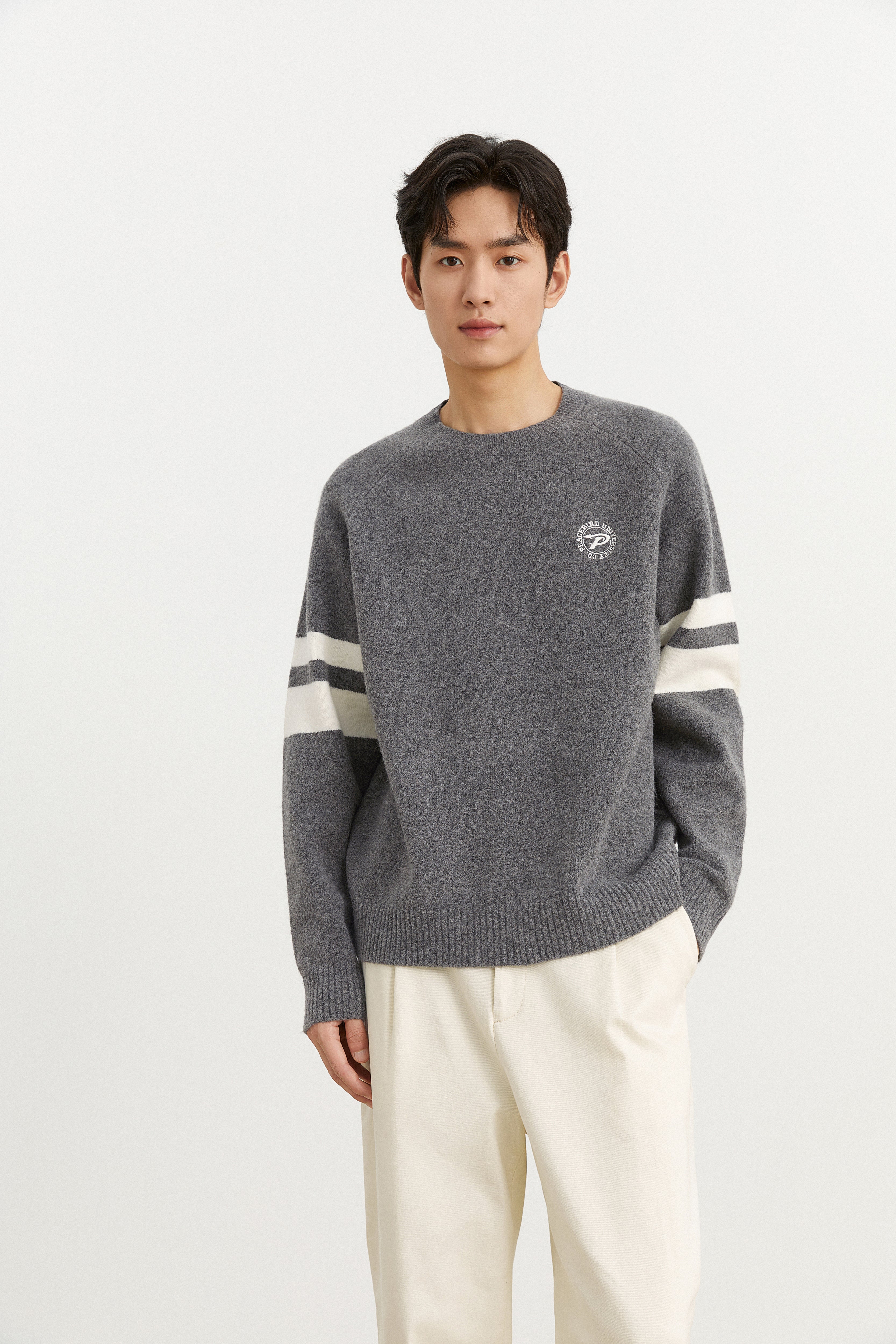 Men's Striped Jacquard Pullover