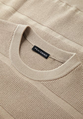 Men's Striped Textured Pullover