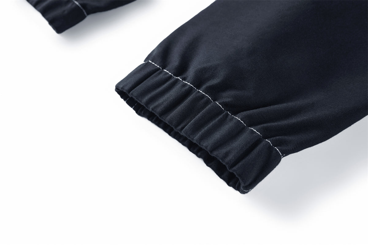 Men's Contrast-Stitch Embroidered Jogger Pants