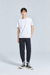 Men's Contrast-Stitch Embroidered Jogger Pants