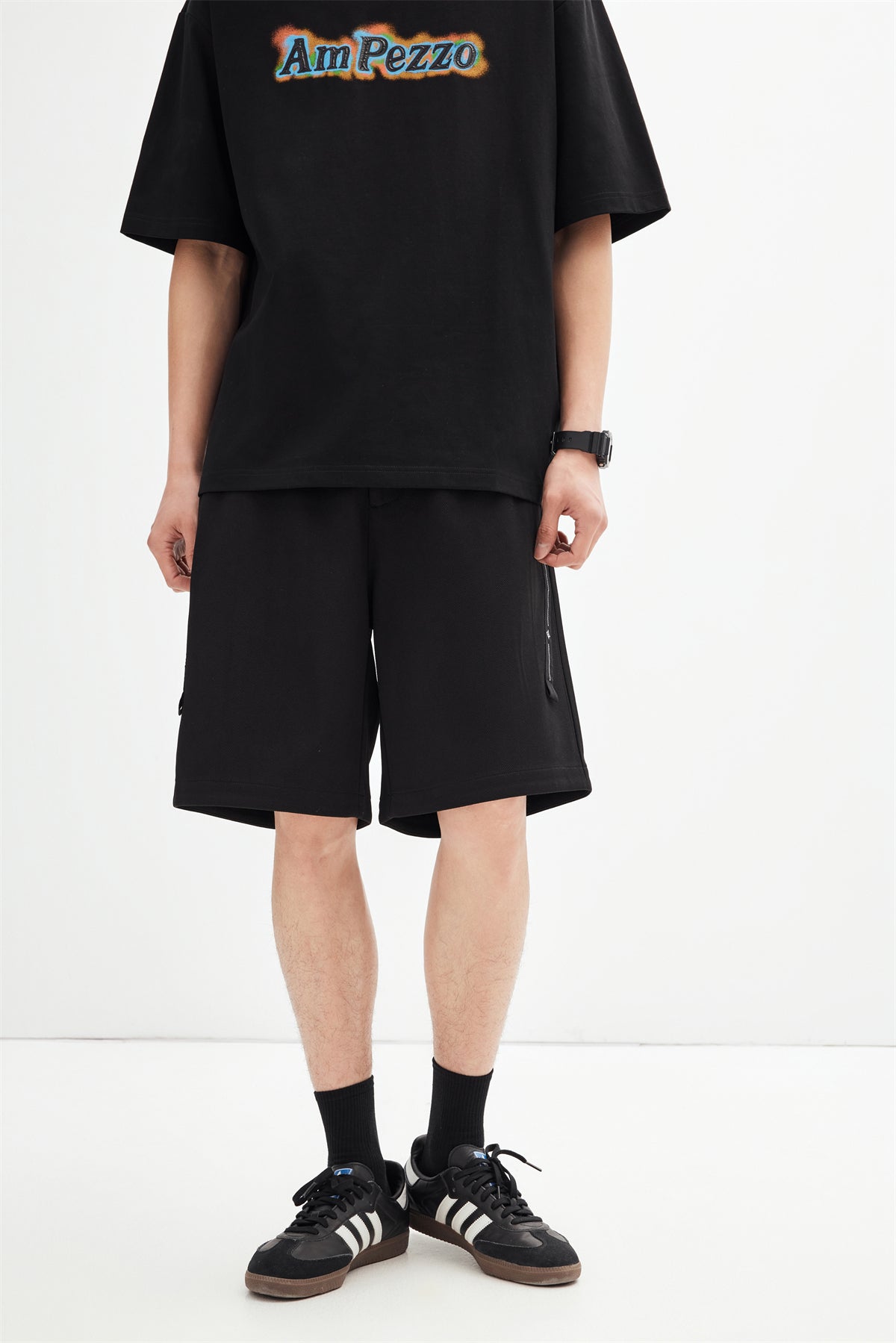 Men's Elastic-Waist Knit Shorts