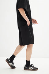 Men's Elastic-Waist Knit Shorts