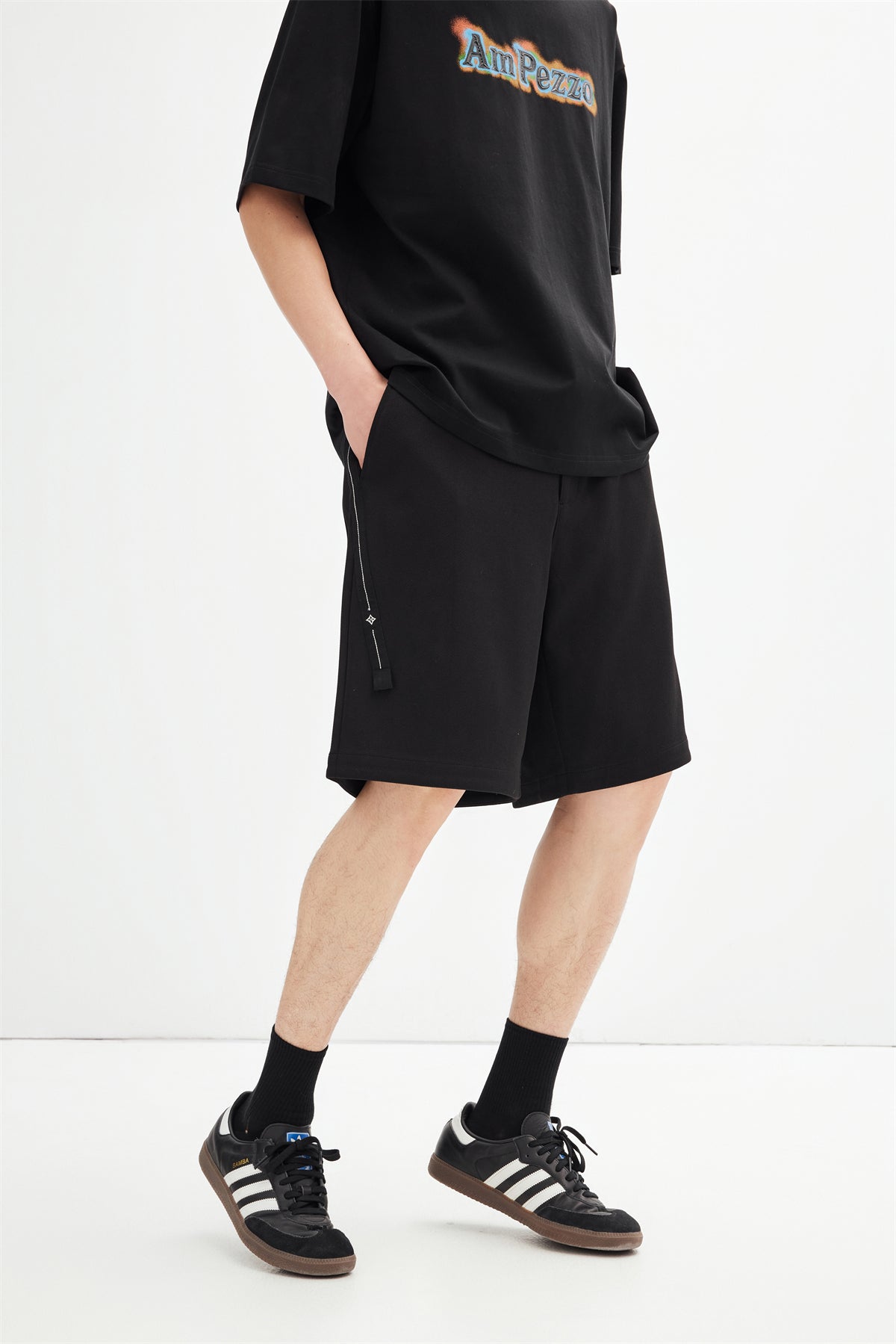 Men's Elastic-Waist Knit Shorts