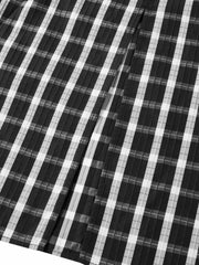 Women's Casual Plaid Camisole and Skirt Set
