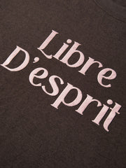 Women's Casual Contrast-Velvet Letter  T-Shirt