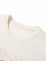 Women's Casual Fitted Print Short-Sleeve T-Shirt
