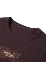Women's Vintage Slim-Fit Cropped Tencel T-Shirt