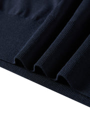 Women's Casual Faux-Layer Knit Short-Sleeve Top