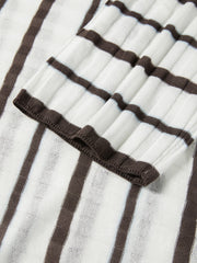 Women's Casual Asymmetric-Stripe Cover-Up