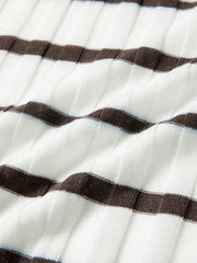 Women's Casual Asymmetric-Stripe Cover-Up