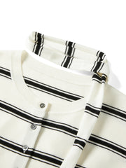 Women's Intellectual Wool-Blend Striped Knit Cardigan
