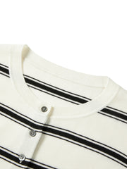 Women's Intellectual Wool-Blend Striped Knit Cardigan