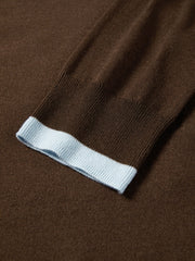 Women's French-style faux-layer knit sweater